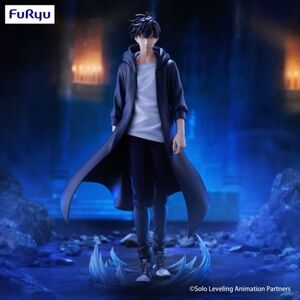FuRyu Solo Leveling Jinwoo Sung Figure with Blue Flames